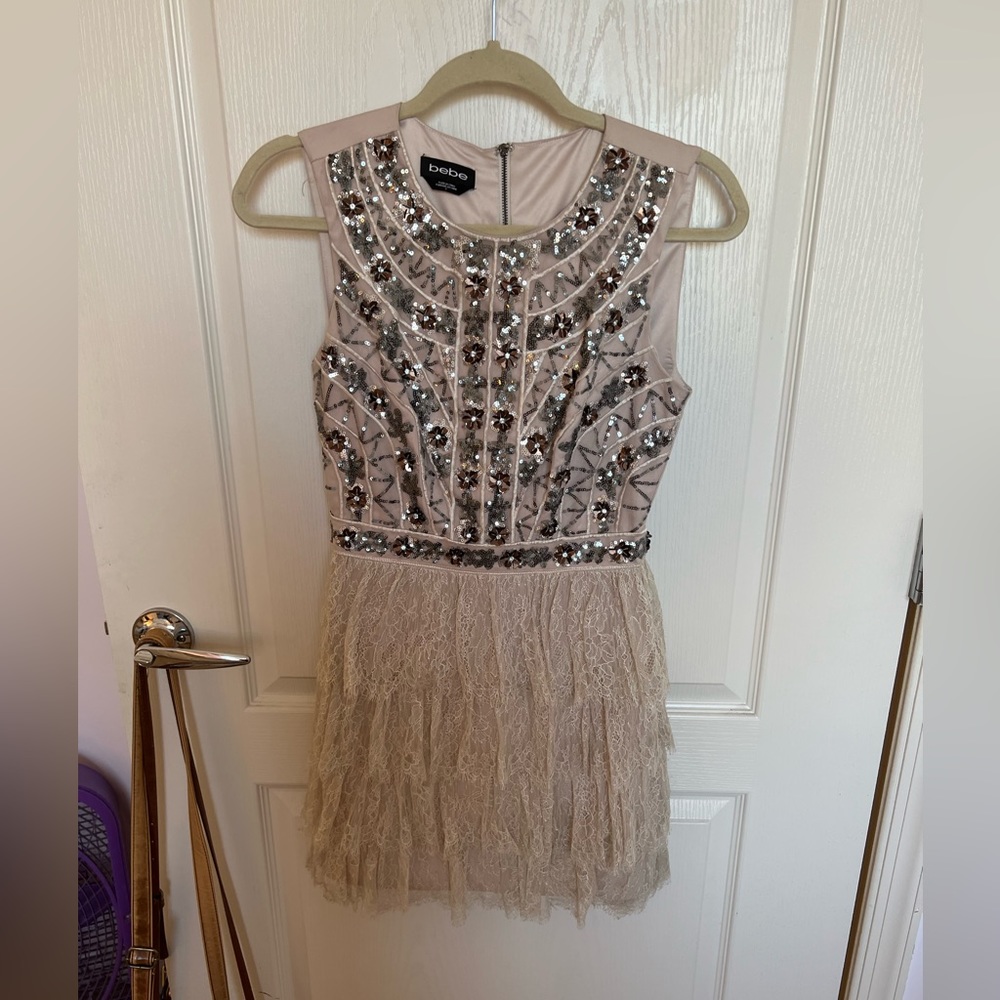 Bebe Embellished Cocktail Dress